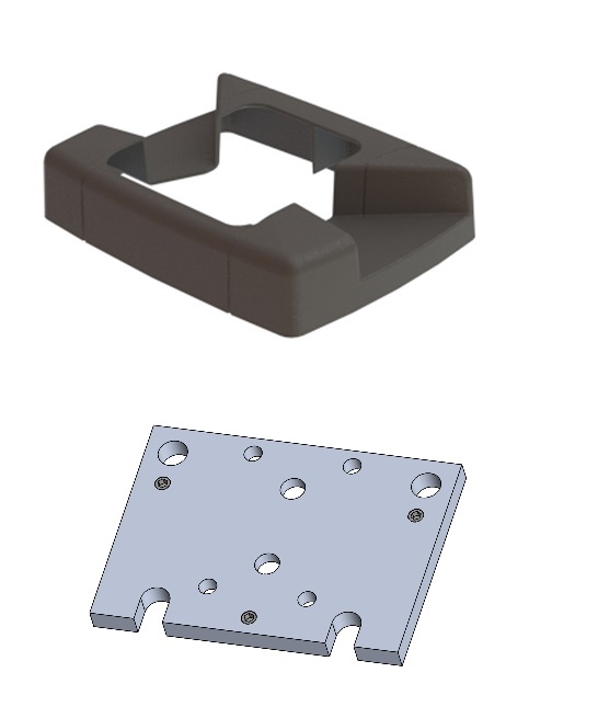 Pack cache platine standard réglable