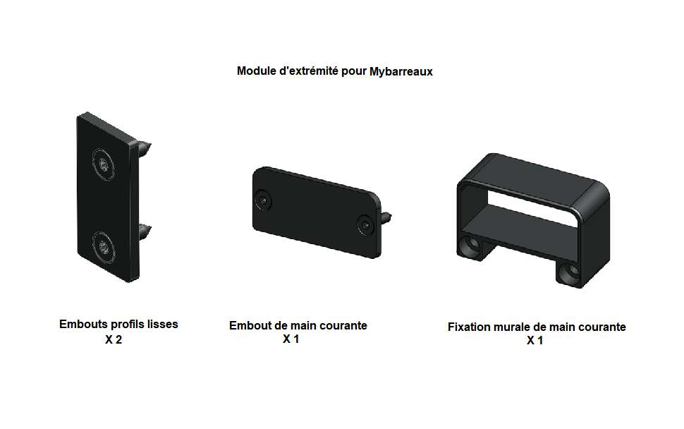 Kit extrémité Mybarreaux
