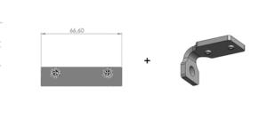 Module extrémité  pour garde-corps aluminium barreaux verticaux entre poteaux
