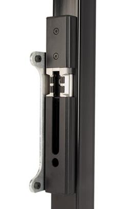 Gâche électrique à émission pose en applique aluminium anodisé NOIR 9005